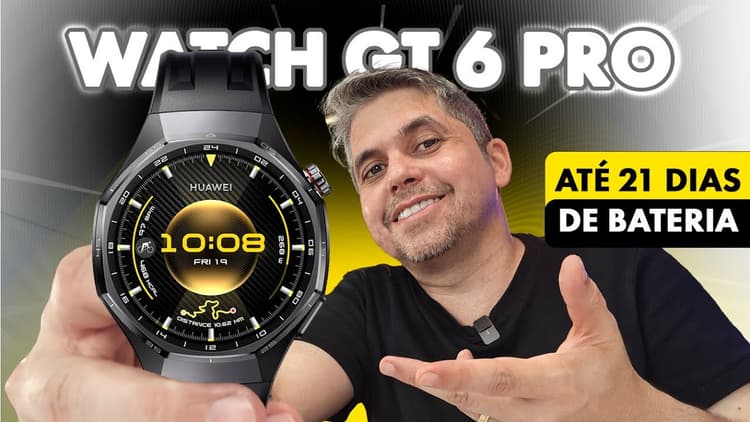 Youtube Video HUAWEI WATCH GT 6 PRO EM DETALHES!