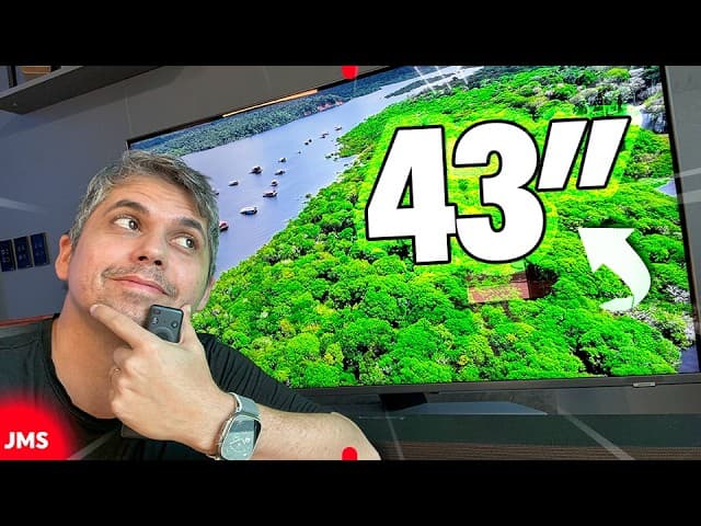 Youtube Video Testei a Smart AI TV 43 Samsung QLED 4K QN90D 2024: Pequena e Muito Boa!