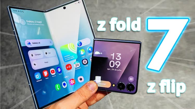 Youtube Video SAMSUNG GALAXY Z FOLD 7 / GALAXY Z FLIP 7 - O QUE REALMENTE MUDOU?