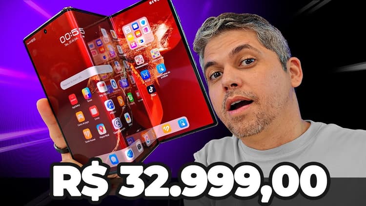 Youtube Video HUAWEI MATE XT: ESSE CELULAR É ABSURDO / O MAIS CARO e MAIS FINO DO MUNDO?!