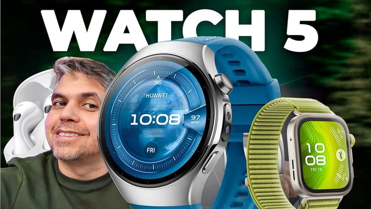 Youtube Video HUAWEI Watch 5 e o Watch Fit 4 Pro (Lançamento)