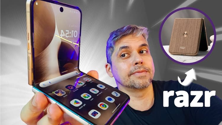 Youtube Video Motorola Razr 60 Ultra um Celular QUASE... PERFEITO (Unboxing e Review)