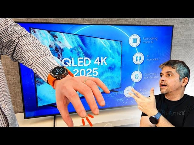 Youtube Video TV Samsung Vision AI QLED Q7F: VOCÊ CONTROLA POR GESTOS!! (Primeiras Impressões)