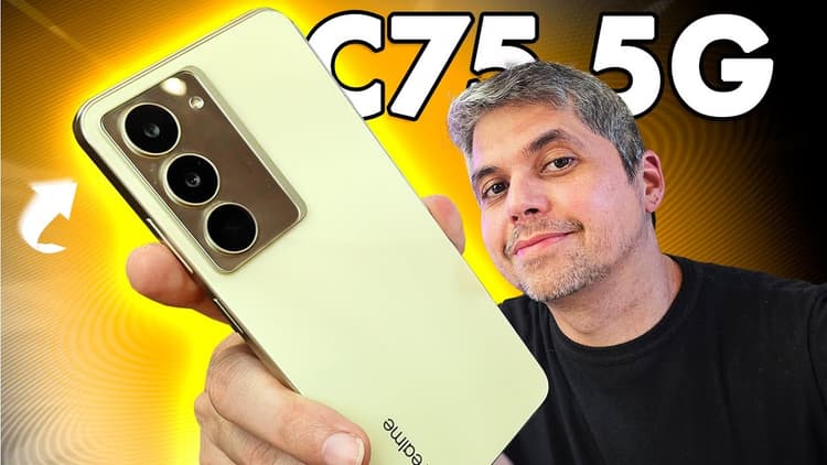 Youtube Video Realme C75 5G CHEGOU! POR QUE ESTE CELULAR ME SURPREENDEU?