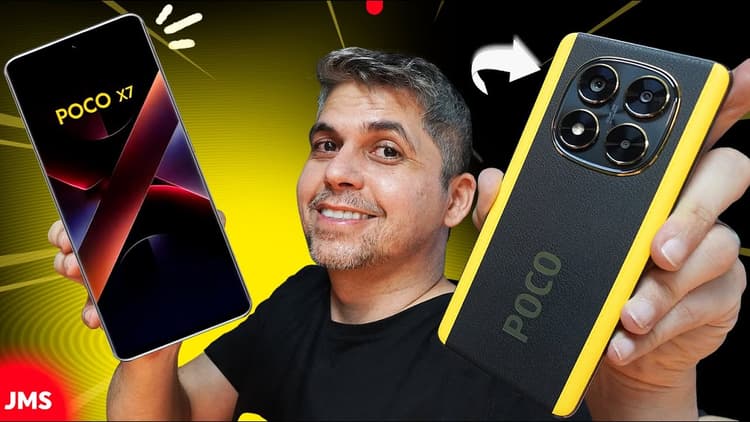 Youtube Video POCO X7 EM DETALHES: Melhor XIAOMI CUSTO BENEFÍCIO 2025? (Unboxing)