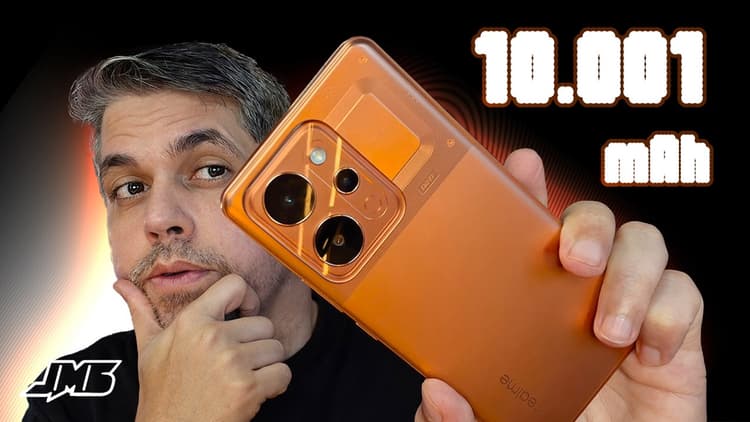 Youtube Video realme P4 Power: 10.001 mAh. Eu Nunca Vi Isso.