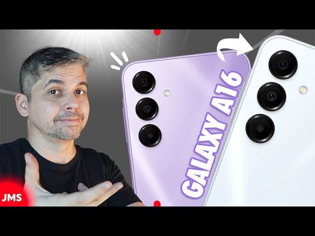 Youtube Video Galaxy A16 5G: Um Celular Bom Barato e 6 anos de Atualizações do Android