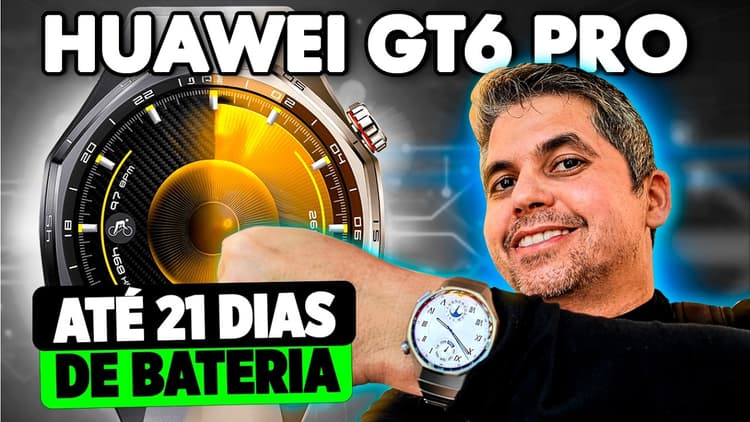 Youtube Video ESTE RELÓGIO HUMILHA A BATERIA DO Apple Watch | Huawei Watch GT6 Pro